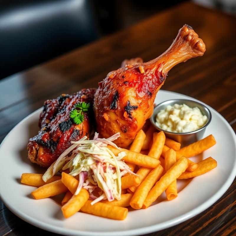 Peri-peri half chicken & chips